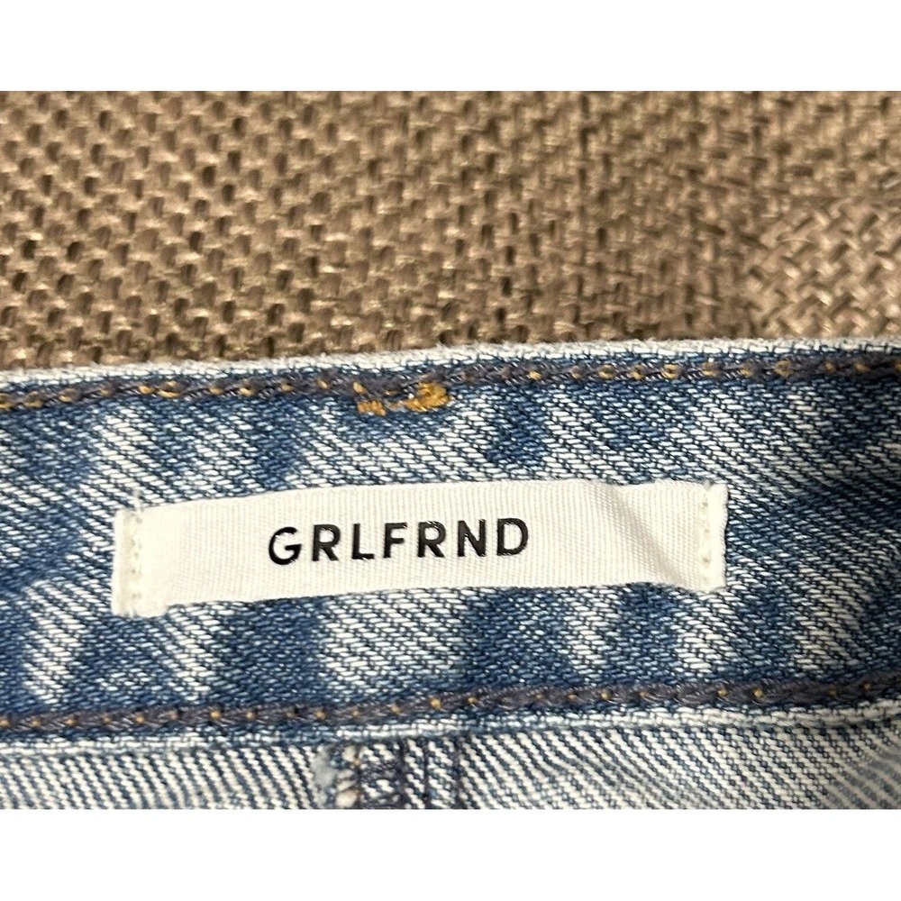GRLFRND Eva Denim Size 26 A-Line Mini Skirt Button-Fly Women's - Picture 5 of 9